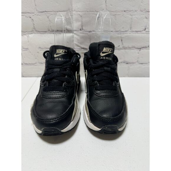 Toddler Nike Air Max 90 LTR sneakers size 11c black and gold - Picture 2 of 11